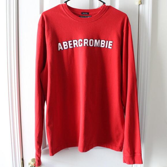 Vintage 2000's Red Abercrombie and Fitch Long sleeve - Picture 4 of 6